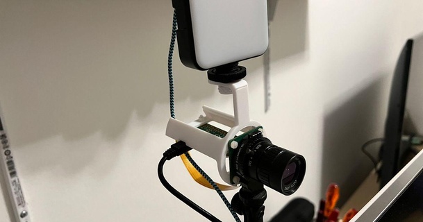 raspberry zerow hq cam webcam mount light adapter koxman 3D Models Gadgets Photo & Video camera raspberrypi webcammount 3d print model - Mito3D