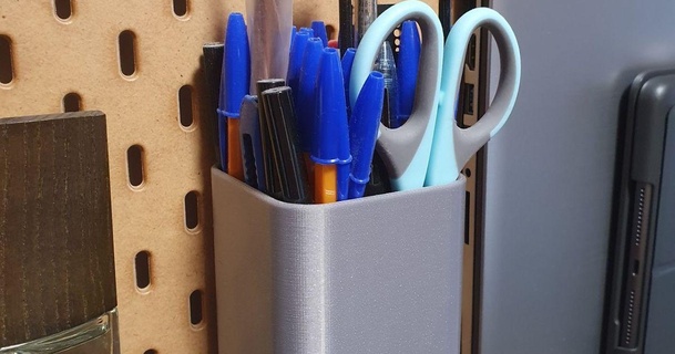 Ikea skadis crayon titulaire soutien adri vidal 3D modèles Ménage Bureau ikeaskadis stylo 3d print model - Mito3D
