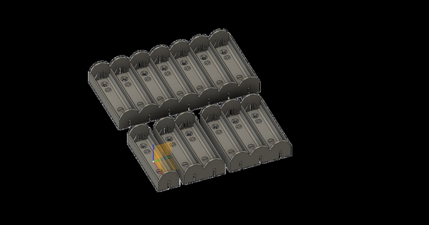 batería cesta 21700 jankiel 3D modelos pasatiempo hacedores electrónica 18650 3d print model - Mito3D
