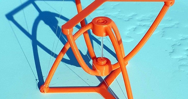 table using 'conique legs' converted tensegrity setup retsam 3D Models Learning Engineering 3d print model - Mito3D