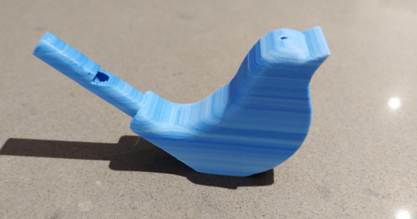 Vogel gletschig 3D Modelle Welt scannt Tiere laut Physik Wasser pfeifen 3d print model - Mito3D