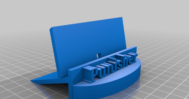 punisher phone holder chrispunisher218 3D Models Hobby & Makers Other Ideas thingiverse 3d print model - Mito3D