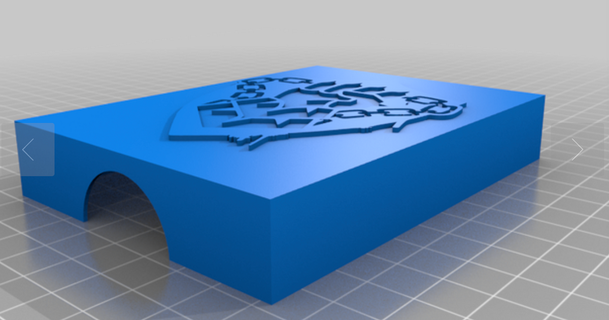 nécromonde gang carte boîte velcro74 3D modèles jouets Jeux planche 3d print model - Mito3D
