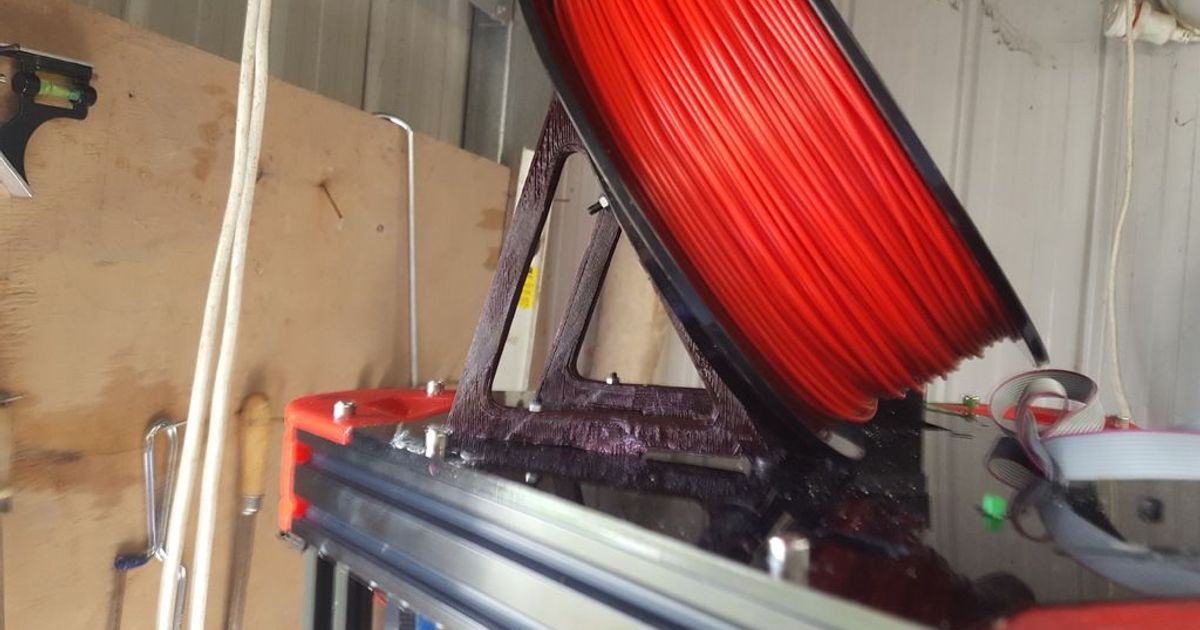 zonestar d810 delta carretel suporte franca 3D modelos impressoras Atualizações porta filamento thingiverse 3D print model - Mito3D