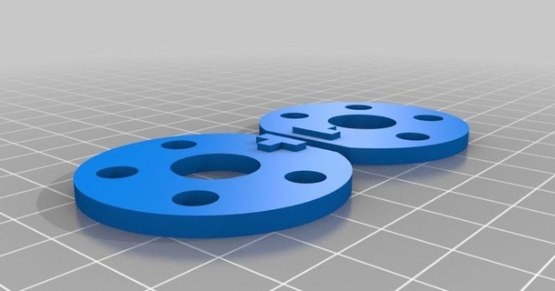 Maître barre disques makerbot 5 Cyl radial frankv 3D modèles jouets Jeux Véhicules chose universelle 3d print model - Mito3D