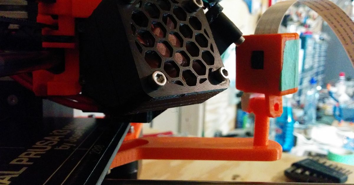 Prusa mk2 kamera yatak Genişletilmiş binmek spradlinb indir Bedava stl model printablescom 3d modeller yazıcılar yükseltmeler ahtapot izi octoprintkamera prusai3mk2 3D print model - Mito3D