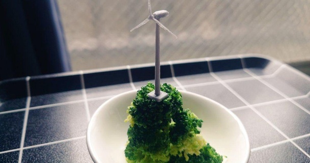 wind power generator toothpicks awawa 3D Models Art & Design Other Designs windmill 3d print model - Mito3D