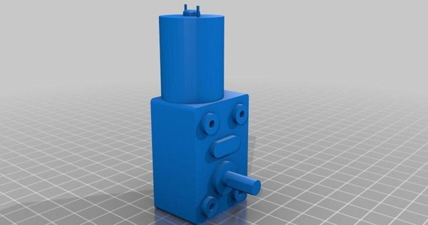 jgy-370 worm gear motor dtomyy 3D Models Hobby & Makers Electronics jgy370 wormgearmotor thingiverse 3d print model - Mito3D