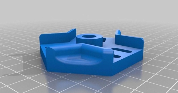 üst biriktirmek Kulp destek delta Kossel artı evrensel 23 65mm delikler dtomiy 3D modeller yazıcılar yükseltmeler 608 rulman k200 3d print model - Mito3D