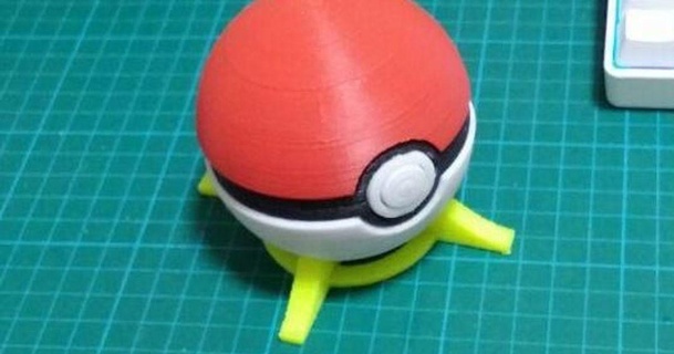 pokeball remix dtomyy 3D Models Toys & Games Outdoor ball button hinged hollow latch 3d print model - Mito3D