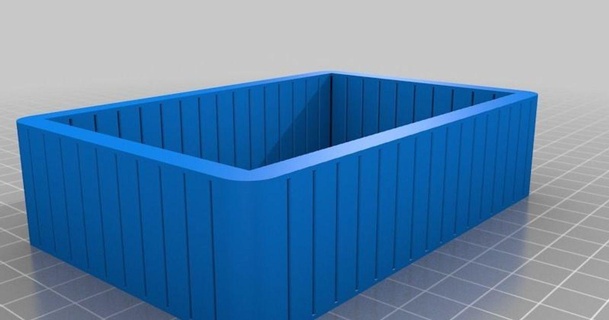 ondulado caixa 120x80x30 dtomyy 3D modelos casa escritório personalizado thingiverse 3d print model - Mito3D