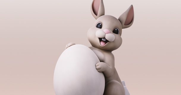 easter bunny patrickarthk 3D Models Art & Design Sculptures 3d print model - Mito3D
