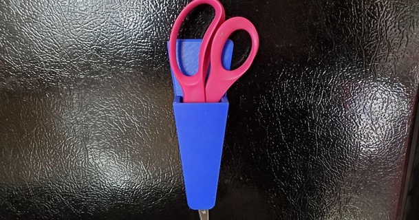 magnetic scissor holder pigood 3D Models Hobby & Makers Organizers 3d print model - Mito3D