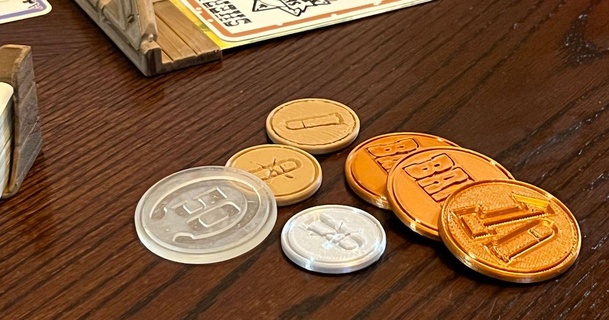 pièces monnaie coup spectregadget 3D modèles jouets Jeux cartes 3d print model - Mito3D