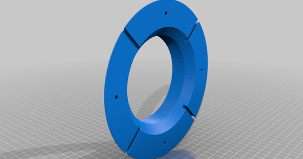 halo led adaptor plate amritchandhok 3D Models Hobby & Makers Other Ideas haloled ledholder ledmount 3d print model - Mito3D