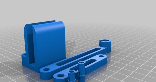 doppelt schwenken parametrisch Filament leiten Matze 3D Modelle Drucker Zubehör Filamentführung geeetech geeetechi3bacryli gedruckt 3d print model - Mito3D