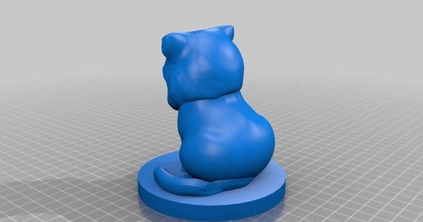grincheux chat fixé okami 359 3D modèles monde scans animaux chose universelle 3d print model - Mito3D