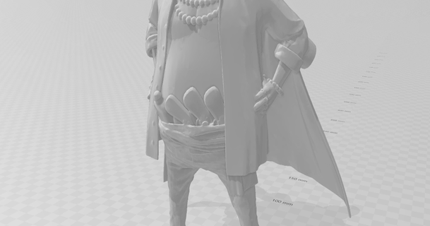 barba negra diversión 3D modelos mundo escaneos personas figurilla vídeo juegos manga pieza 3d print model - Mito3D