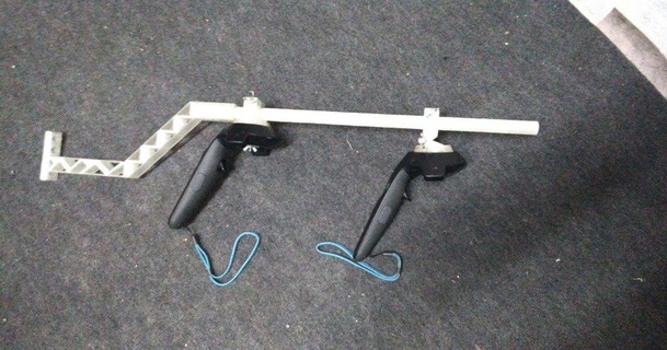 ajustable magnético vr rifle vive varitas diversión 3D modelos juguetes juegos aire libre pistola htc pimax pimax8k 3d print model - Mito3D