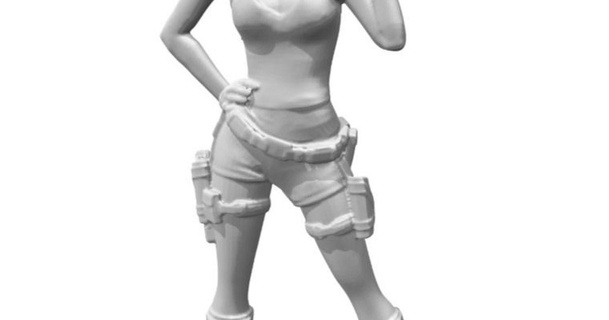 Lara Croft tabanca eğlence 3D modeller dünya taramalar insanlar inek mezar yağmacısı video oyunu şeytani 3d print model - Mito3D