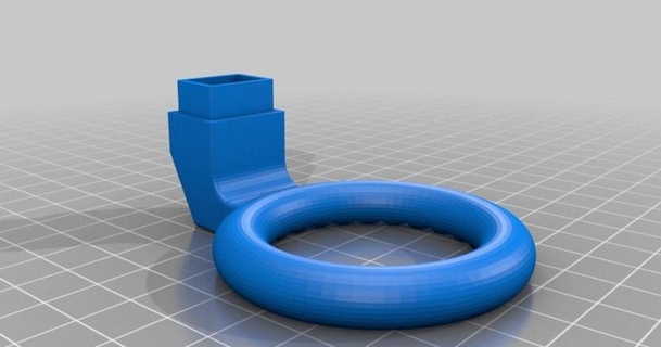 anel ventilador bocal extrusora rede a8 centrado divertir 3D modelos impressoras Atualizações fanduto fanmount nozzlecooling thingiverse 3d print model - Mito3D