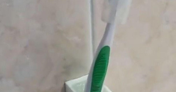 brushtooth holder wallmount ludiks 3D Models Household Bathroom toothbrushholder thingiverse 3d print model - Mito3D