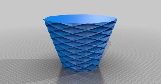 9 poly twist vase v1 johntrotto 3D Models Household Other House Equipment customized thingiverse 3d print model - Mito3D