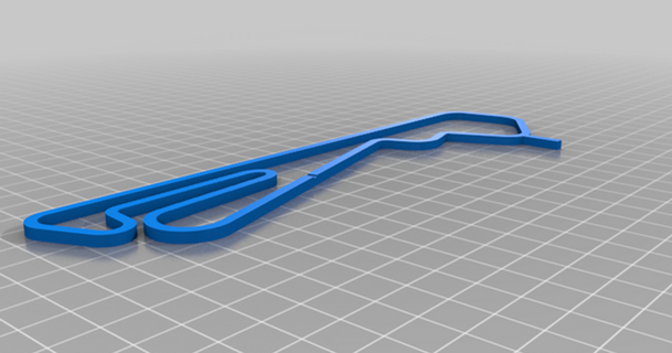 pista corrida Úmbria Itália autopista updesky 3D modelos passatempo fabricantes automotivo circuito 3d print model - Mito3D