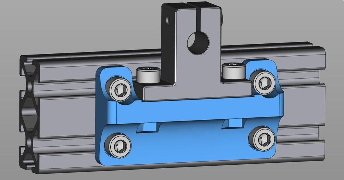 sk8 doğrusal Demiryolu şaft adaptör Kulp destek 2040 alüminyum profil goonie 3D modeller yazıcılar yükseltmeler 2040extrusion 2040profile am8 anetam8 3D print model - Mito3D