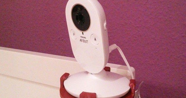 philips avent scd620 scd630 telecamera titolare supporto morsetto 30mm 40mm remixare thegoonie 3D Modelli gadget foto video bambino baby Monitor cameramount 3d print model - Mito3D