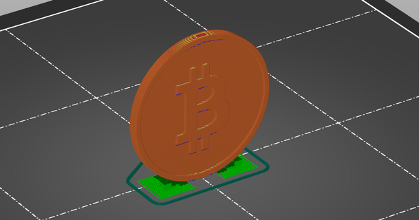 btc motor görselleştirici saftcpu 3D modeller yazıcılar Aksesuarlar bitcoin binmek 3d print model - Mito3D