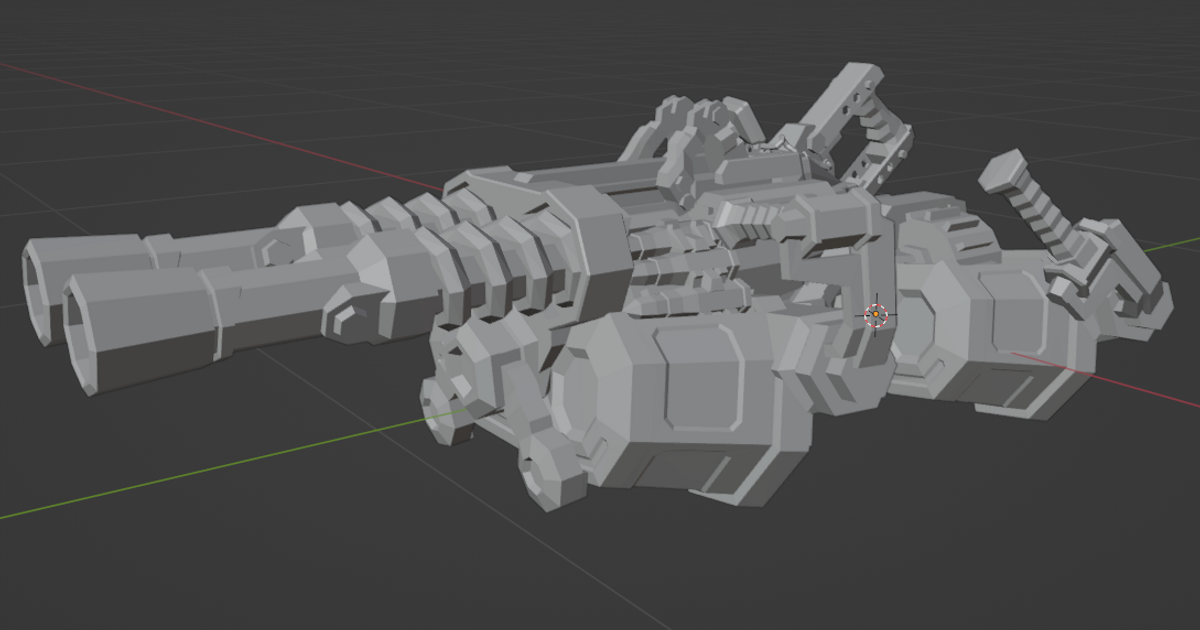 tuono pesante cannone automatico lt Lasagna 3D Modelli costumi Accessori oggetti scena deeprockgalactic 3D print model - Mito3D