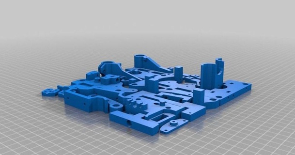 smartrap20140315-huxley-200x200-buildplate storhemulen 3D Models Printers - Upgrades huxley reprap smartrap thingiverse 3d print model - Mito3D