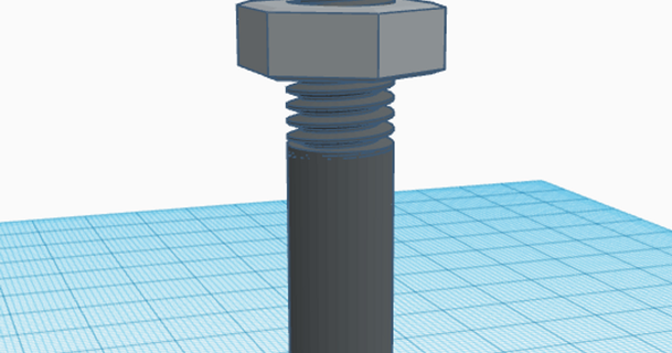 m10 tornillo nuez filip125 3D modelos impresoras prueba 3d print model - Mito3D