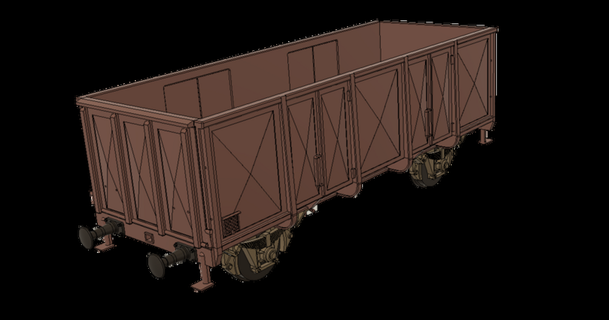 nederlandse spoorwegen gtu kolenwagen - spoor 1 32 beusekomse baan 3D Models Toys & Games Vehicles thingiverse 3d print model - Mito3D