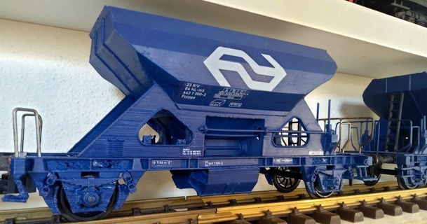 nederlandse spoorwegen railpro fccpps ballastwagen - spoor 1 32 beusekomse baan 3D Models Toys & Games Vehicles thingiverse 3d print model - Mito3D