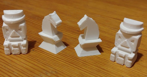 ricambio esotico scacchi figure golem 3D Modelli giocattoli Giochi tavola 3d print model - Mito3D