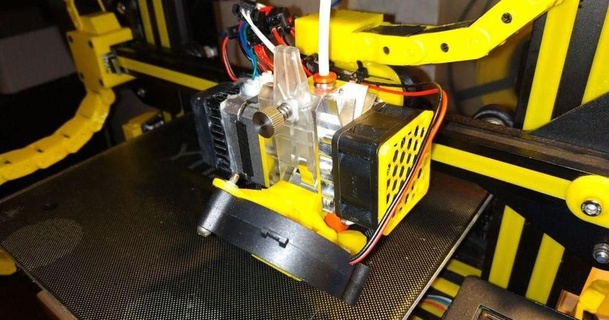 bmg aero ender 3 mount volkaster 3D Models Printers Accessories 5015 5015fanduct bondtechbmg crealityender3 3d print model - Mito3D