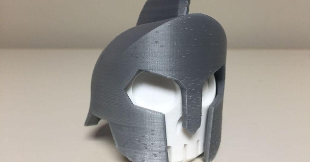Gladiatore casco furbo armaiolo 3D Modelli arte design sculture thingiverse 3d print model - Mito3D