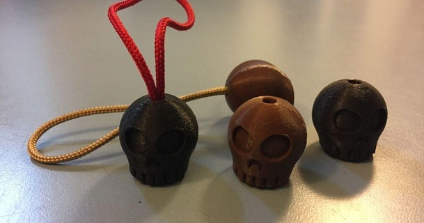 skully pull armourist 3D Models Fashion Other Accessories bead hiteczipper skull zipper 3d print model - Mito3D