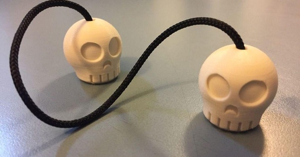 hábilmente Begleri heraldista 3D modelos juguetes juegos aire libre talón agitarse cráneo 3d print model - Mito3D
