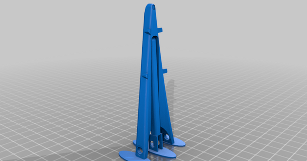falcão 9 aterrissagem pernas rede barbatanas stefi01 3D modelos brinquedos jogos veículos foguete spacex thingiverse 3d print model - Mito3D
