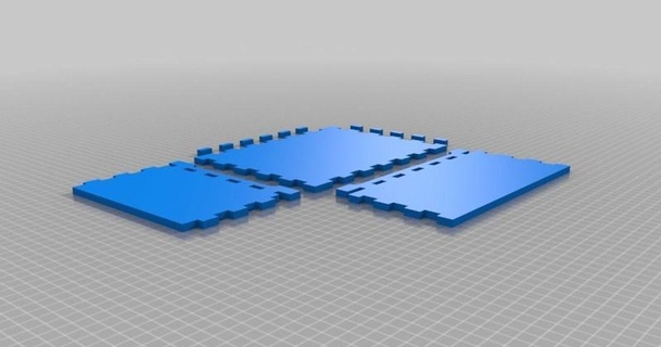 personalizado caja láser cortar stefi01 3D modelos casa oficina thingiverse 3d print model - Mito3D