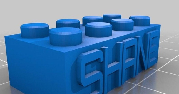 shane Lego bloquear collar llavero stefi01 3D modelos juguetes juegos edificio personalizado thingiverse 3d print model - Mito3D