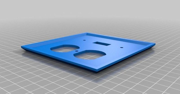 wall plate stefi01 3D Models Household Other House Equipment customized thingiverse 3d print model - Mito3D