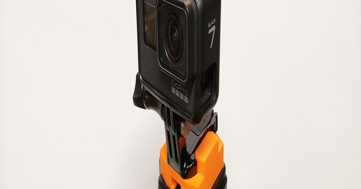 gopro tripé monte batman 3D modelos aparelhos foto vídeo thingiverse 3D print model - Mito3D