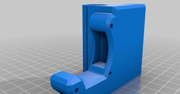 Prusa i3 aworldnet a600 Achse Plastik Drucker Teile stefi01 3D Modelle Upgrades Welt Extruderhalterung 3d print model - Mito3D