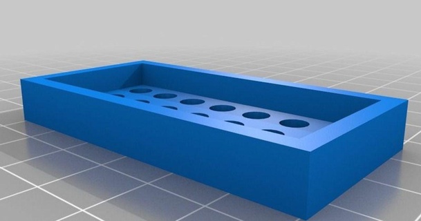 21 x 5mm parametric led matrix stefi01 3D Models Hobby & Makers Electronics customized thingiverse 3d print model - Mito3D