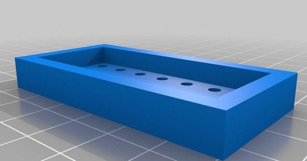 21 x 3mm led parametric matrix stefi01 3D Models Hobby & Makers Electronics customized thingiverse 3d print model - Mito3D