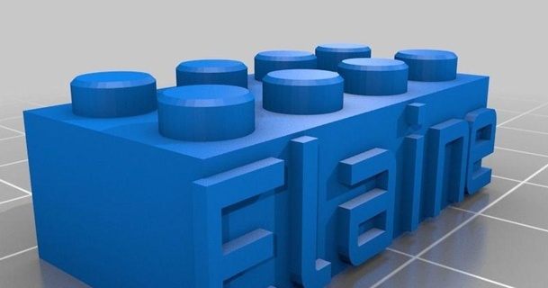 personalizado Lego bloquear collar llavero stefi01 3D modelos juguetes juegos edificio thingiverse 3d print model - Mito3D